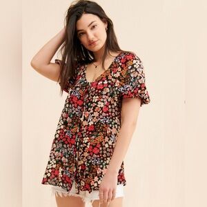 Free People Callie Printed Tunic